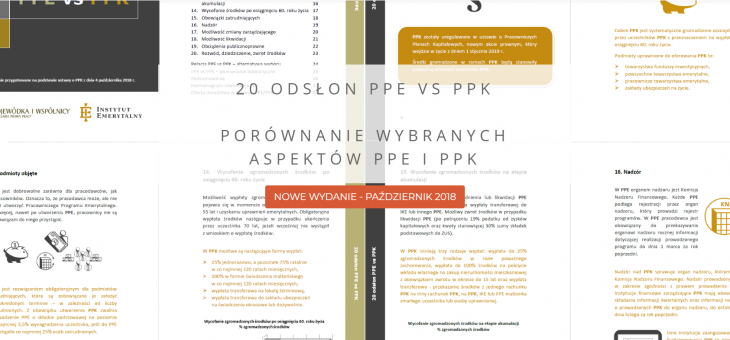 Nowe wydanie broszury „20 odsłon PPE vs PPK” – październik 2018