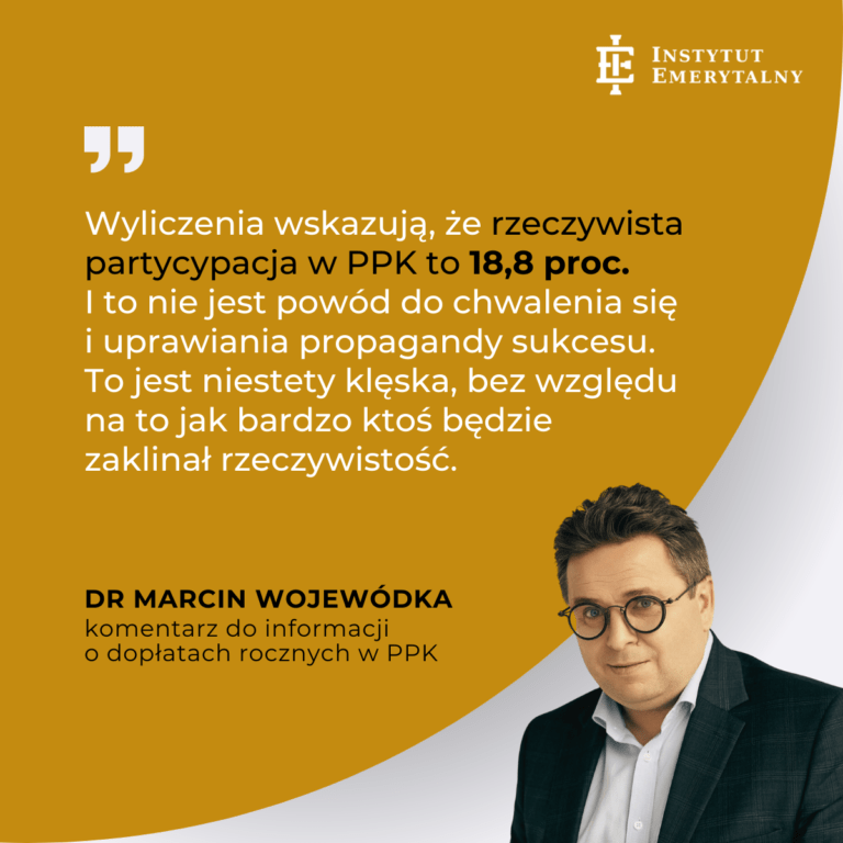 Rzeczpospolita: Idą dopłaty, aktywa PPK w górę, mało uczestników – komentuje dr Marcin Wojewódka